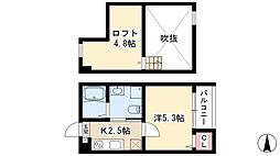 LSレジデンス名古屋 1Kの間取図画像
