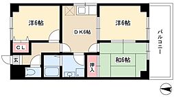 シャトーもりい 3DKの間取図画像