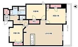 ロイジェント日吉 3LDKの間取図画像