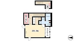 ブランメゾン 1Kの間取図画像