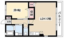 パストラーレ 1LDKの間取図画像