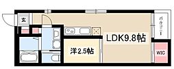 グランレーヴ伝馬 1LDKの間取図画像