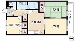 エミール2 3DKの間取図画像