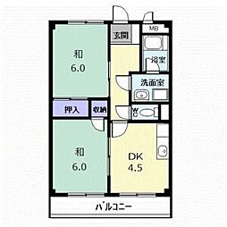 幸友ハイツ 2階/-