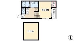 グランシャリオ 1Kの間取図画像
