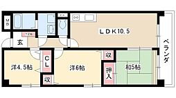 メモリータイム 3LDKの間取図画像