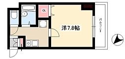 タウンコートオーク 1Kの間取図画像