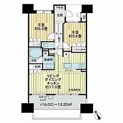 モアグレース伝馬町 2LDKの間取図画像