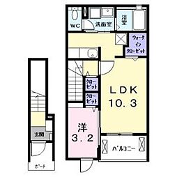 グレイス 1LDKの間取図画像