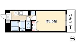 ベイシティ桔梗5 1Kの間取図画像