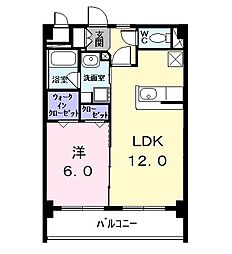 ComfortSquare 1LDKの間取図画像