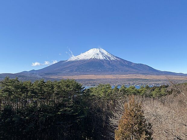 バルコニーからの眺望　富士山を望みます