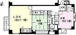アロージュ山中湖A棟 2LDKの間取図画像