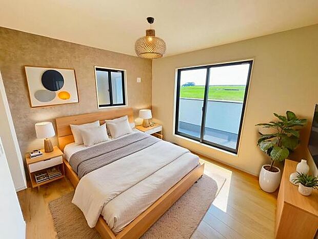 2号棟 内観写真 (本画像はCGで作成されており、実際に現地に家具は置かれておりません。)