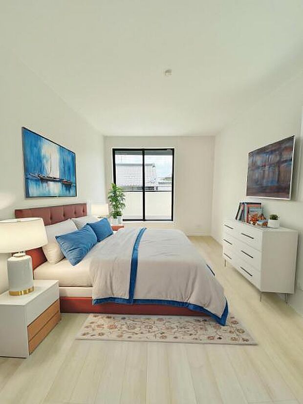 1号棟　内観写真 (本画像はCGで作成されており、実際に現地に家具は置かれておりません。) 