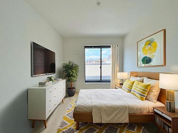 1号棟 内観写真 (本画像はCGで作成されており、実際に現地に家具は置かれておりません。)