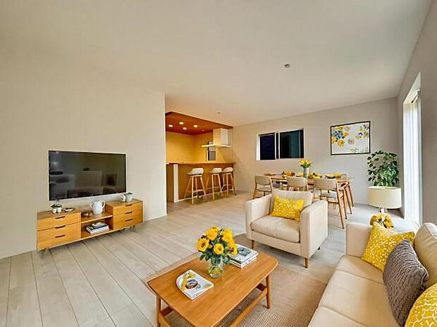 2号棟 内観写真 (本画像はCGで作成されており、実際に現地に家具は置かれておりません。)