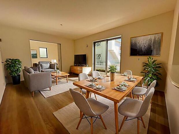 2号棟 内観写真 (本画像はCGで作成されており、実際に現地に家具は置かれておりません。)