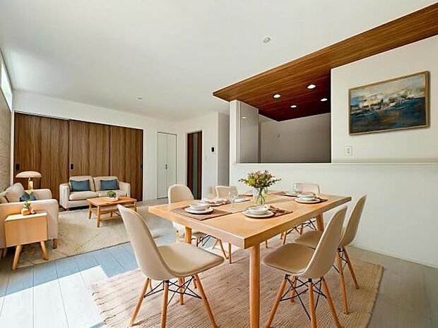 1号棟　内観写真 (本画像はCGで作成されており、実際に現地に家具は置かれておりません。) 