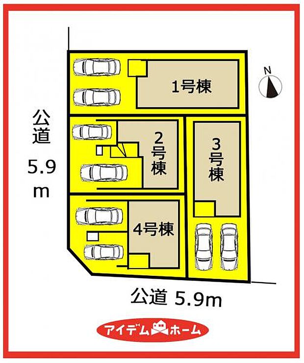 3号棟 配置図