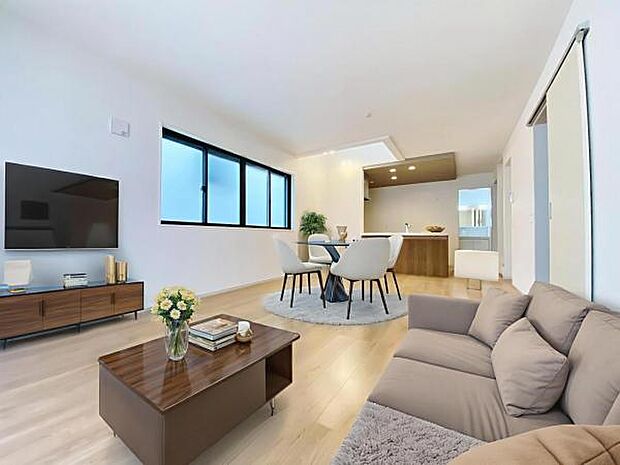 1号棟 内観写真 (本画像はCGで作成されており、実際に現地に家具は置かれておりません。)