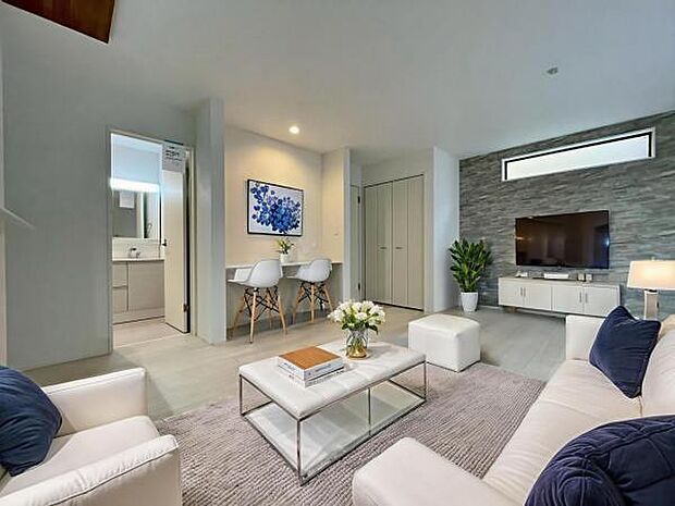 1号棟　内観写真 (本画像はCGで作成されており、実際に現地に家具は置かれておりません。) 