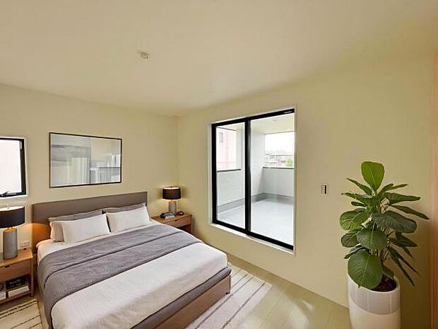 1号棟　内観写真 (本画像はCGで作成されており、実際に現地に家具は置かれておりません。) 