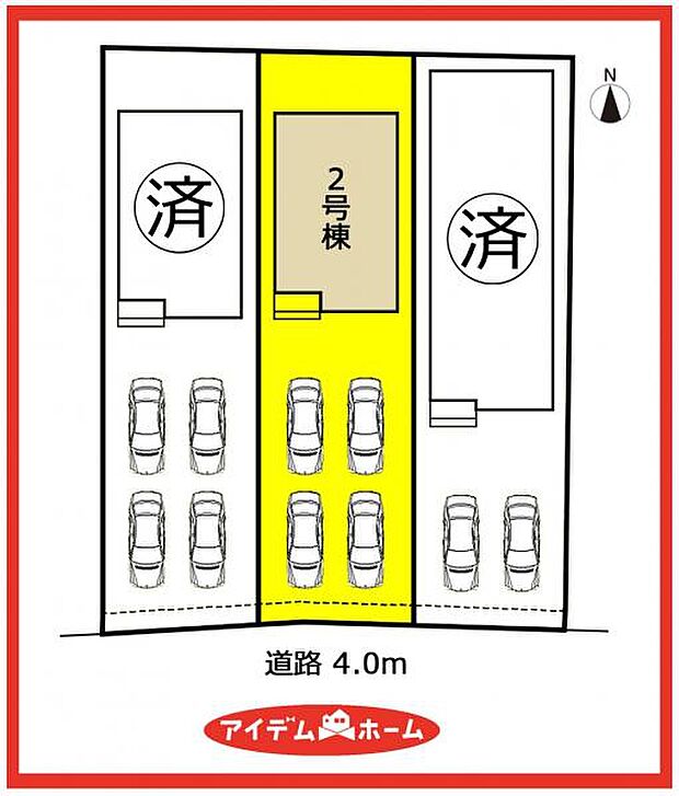 2号棟 配置図