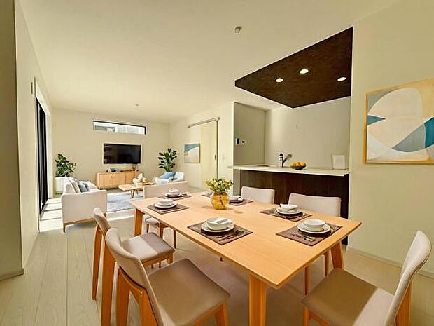 内観写真 (本画像はCGで作成されており、実際に現地に家具は置かれておりません。) 