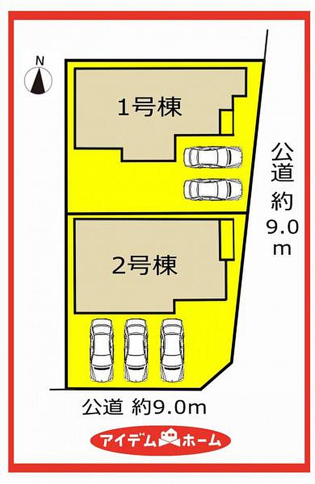 2号棟 配置図
