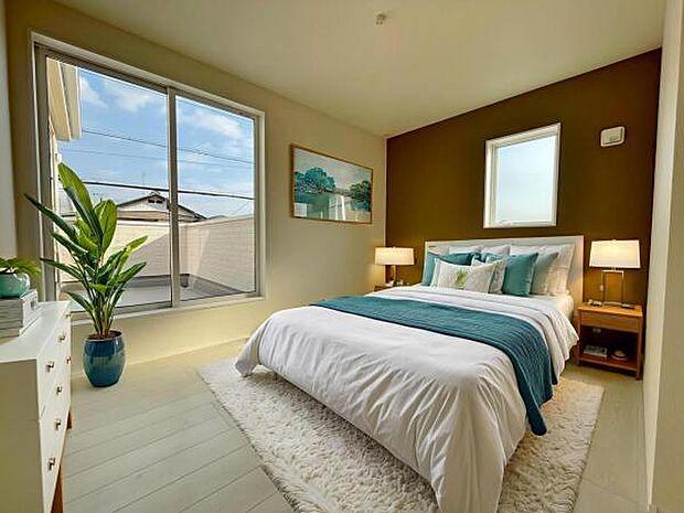 3号棟　内観写真 (本画像はCGで作成されており、実際に現地に家具は置かれておりません。) 