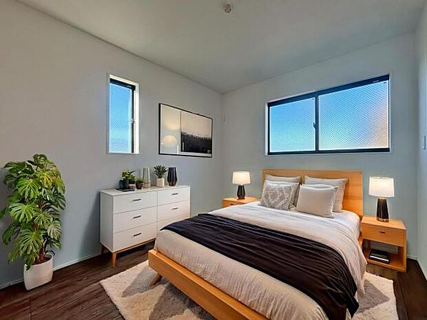 1号棟　内観写真 (本画像はCGで作成されており、実際に現地に家具は置かれておりません。) 