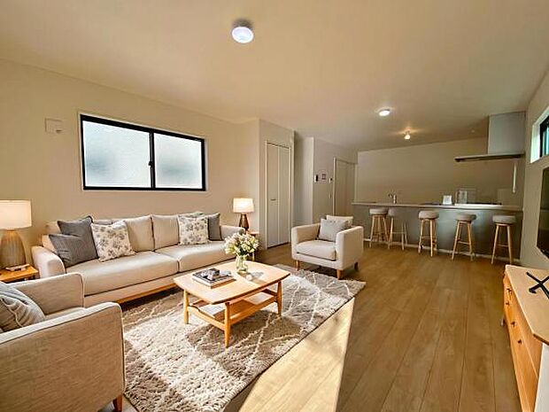 3号棟 内観写真 (本画像はCGで作成されており、実際に現地に家具は置かれておりません。)