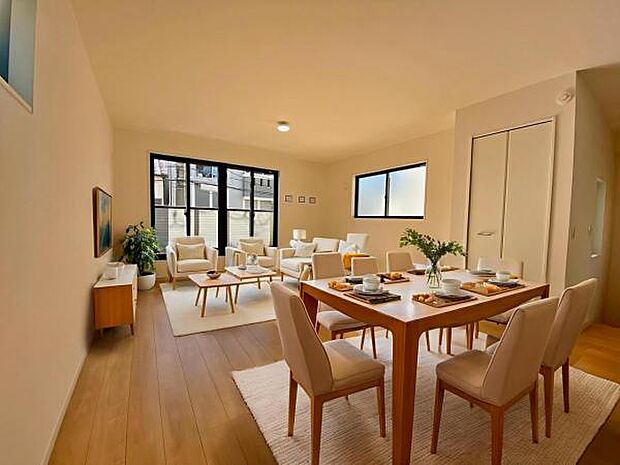 3号棟 内観写真 (本画像はCGで作成されており、実際に現地に家具は置かれておりません。)