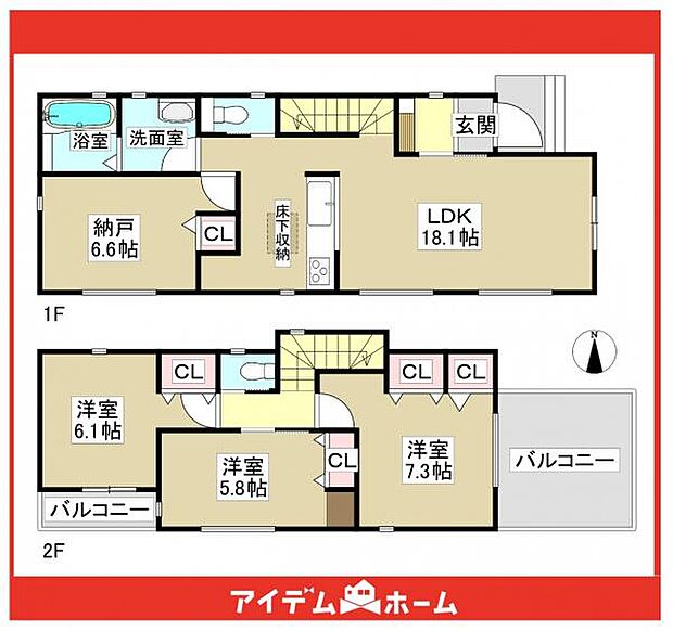 2号棟　間取図