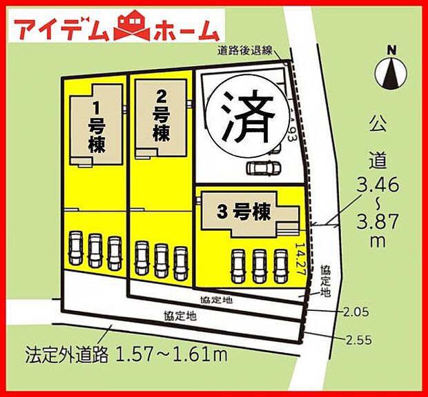 3号棟 配置図
