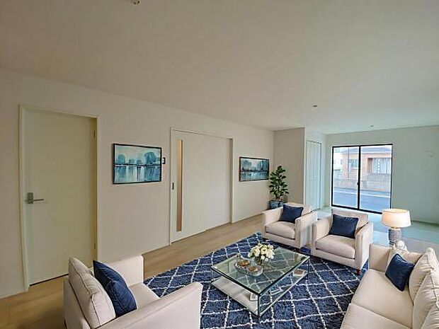 1号棟　内観写真 (本画像はCGで作成されており、実際に現地に家具は置かれておりません。)