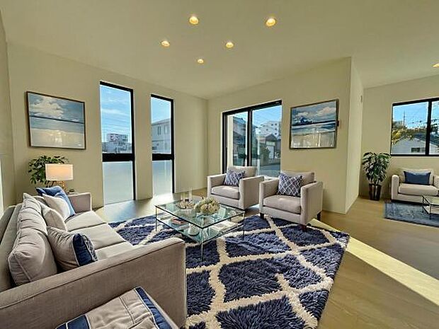 3号棟 内観写真 (本画像はCGで作成されており、実際に現地に家具は置かれておりません。)