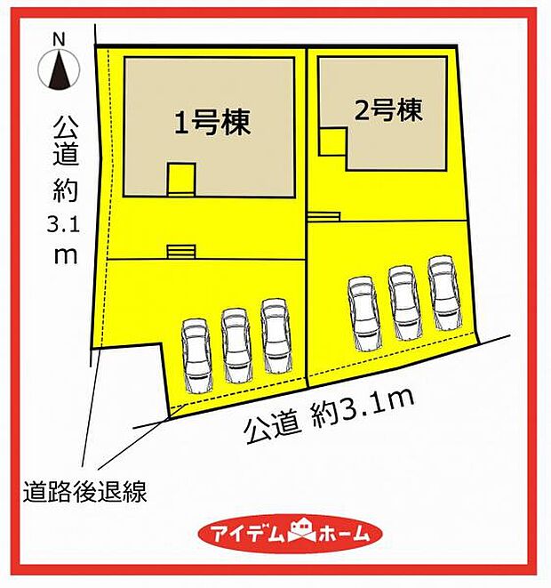 2号棟 配置図