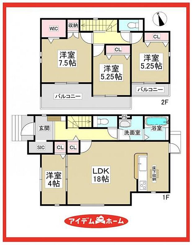 4号棟　間取図