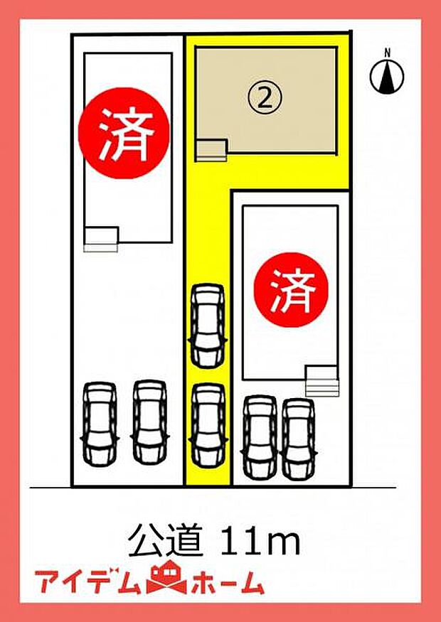 2号棟　配置図