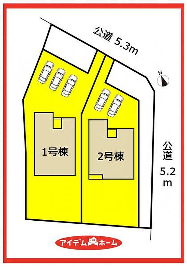 2号棟　配置図
