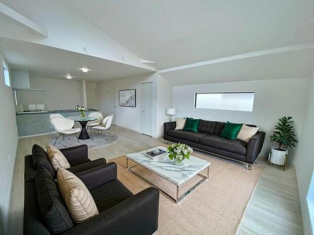 2号棟 内観写真 (本画像はCGで作成されており、実際に現地に家具は置かれておりません。)