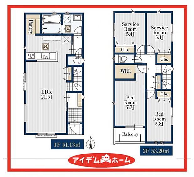 1号棟　間取図
