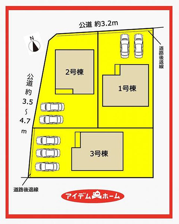 1号棟 配置図