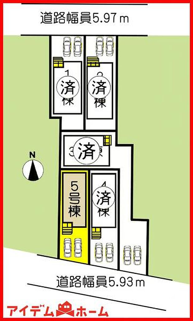 5号棟 配置図