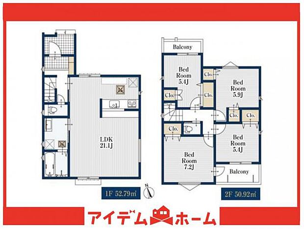 1号棟 間取図