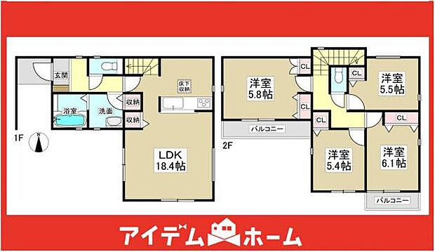 1号棟　間取図