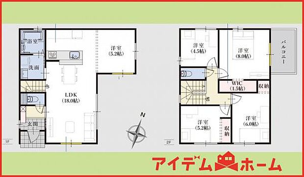 2号棟　間取図