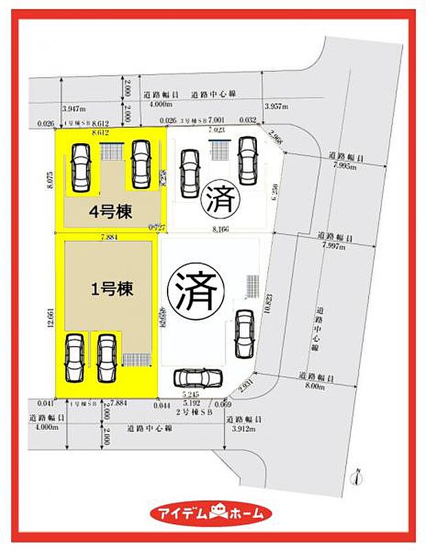 1号棟 配置図